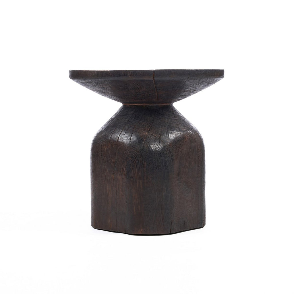 Table d’appoint tambour Drumline – Noyer foncé | Bazar Bizar