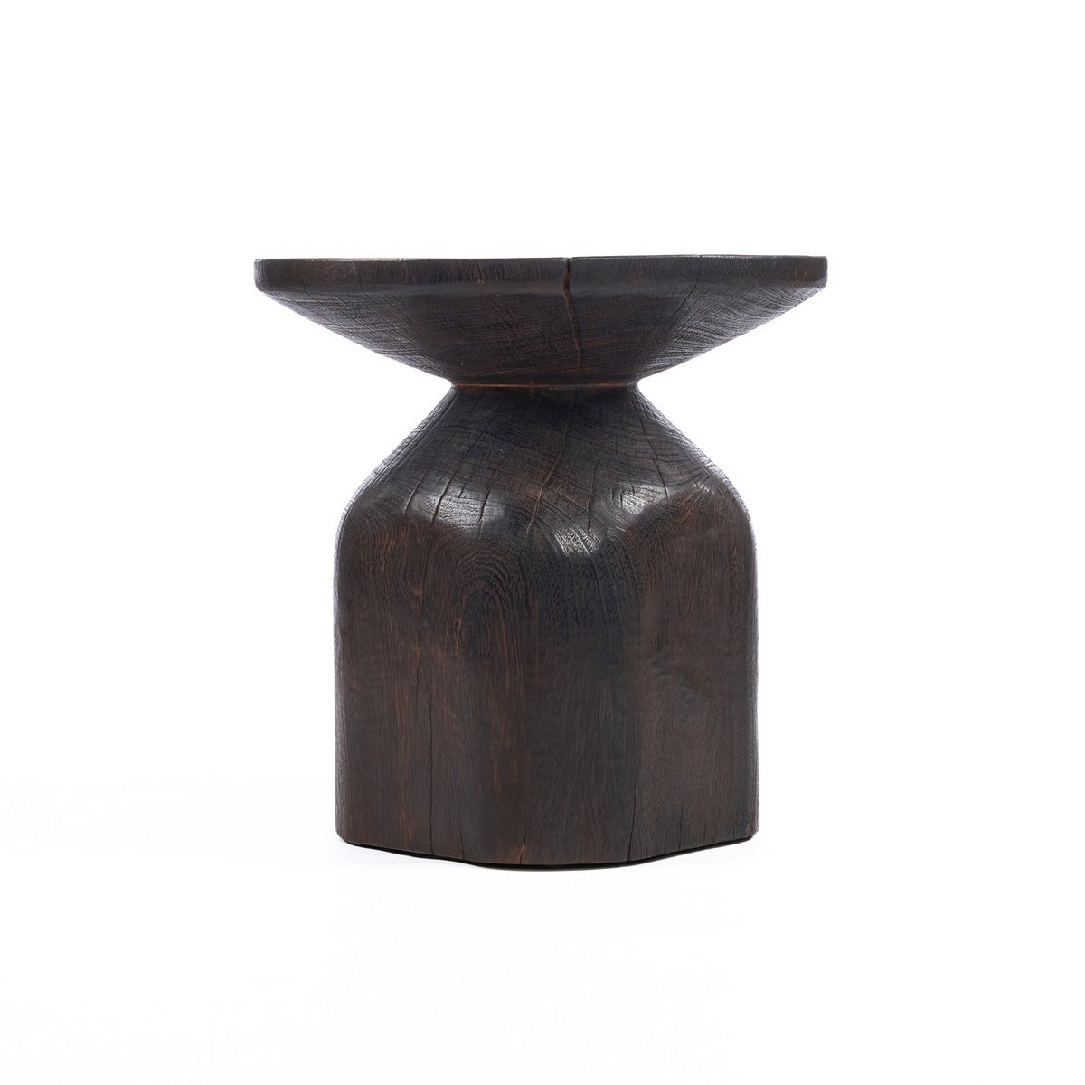 Table d’appoint tambour Drumline – Noyer foncé | Bazar Bizar