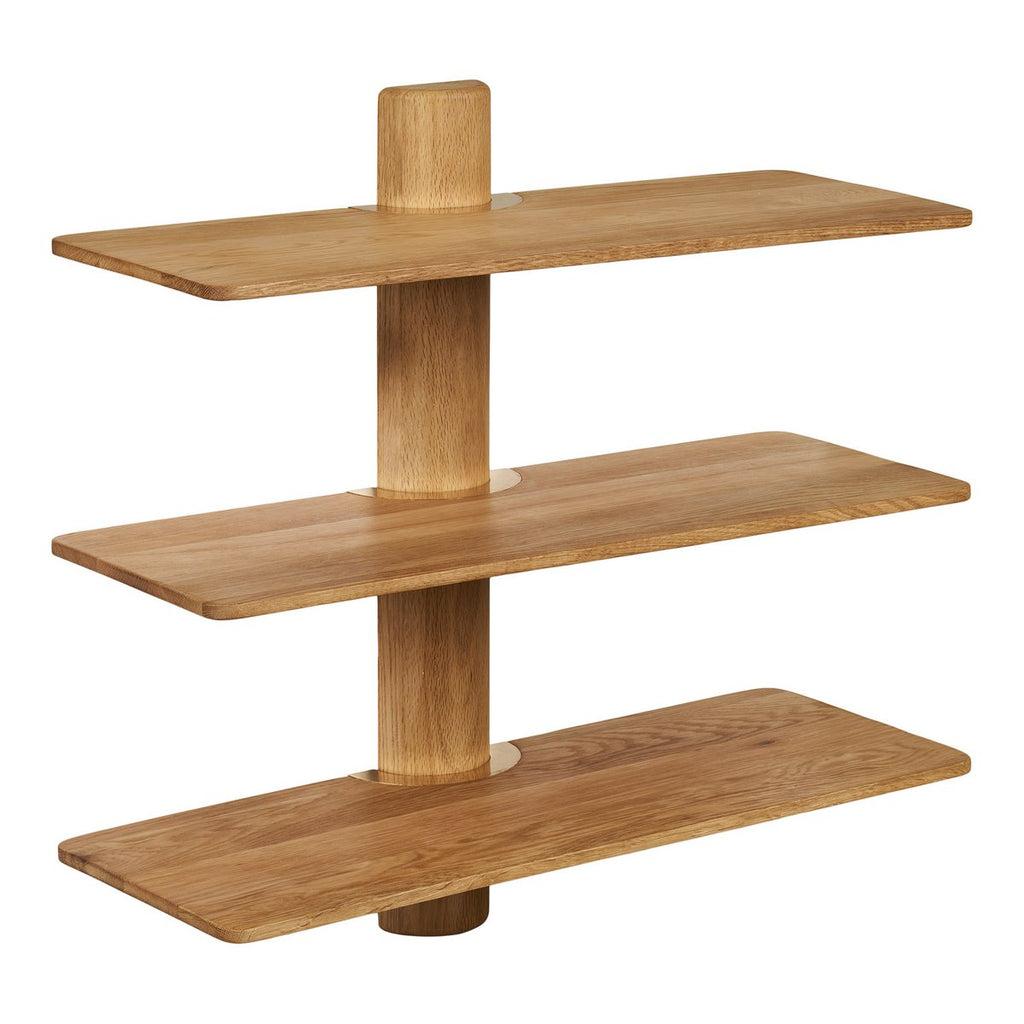 Étagère murale Calcata chêne – 3 niveaux – 55 × 22 × 55,5 cm