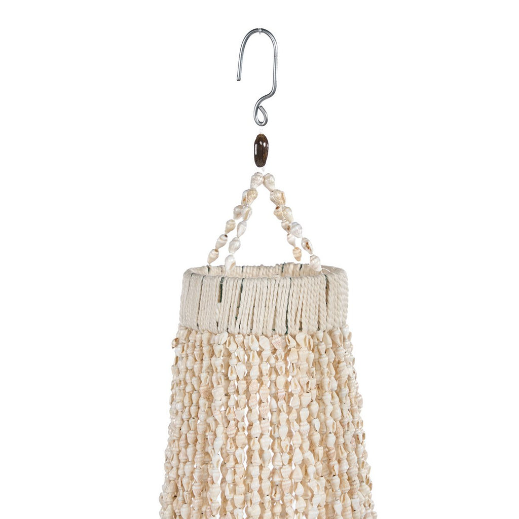 Lustre en coquillages Ocean Tower – Naturel – L | Bazar Bizar