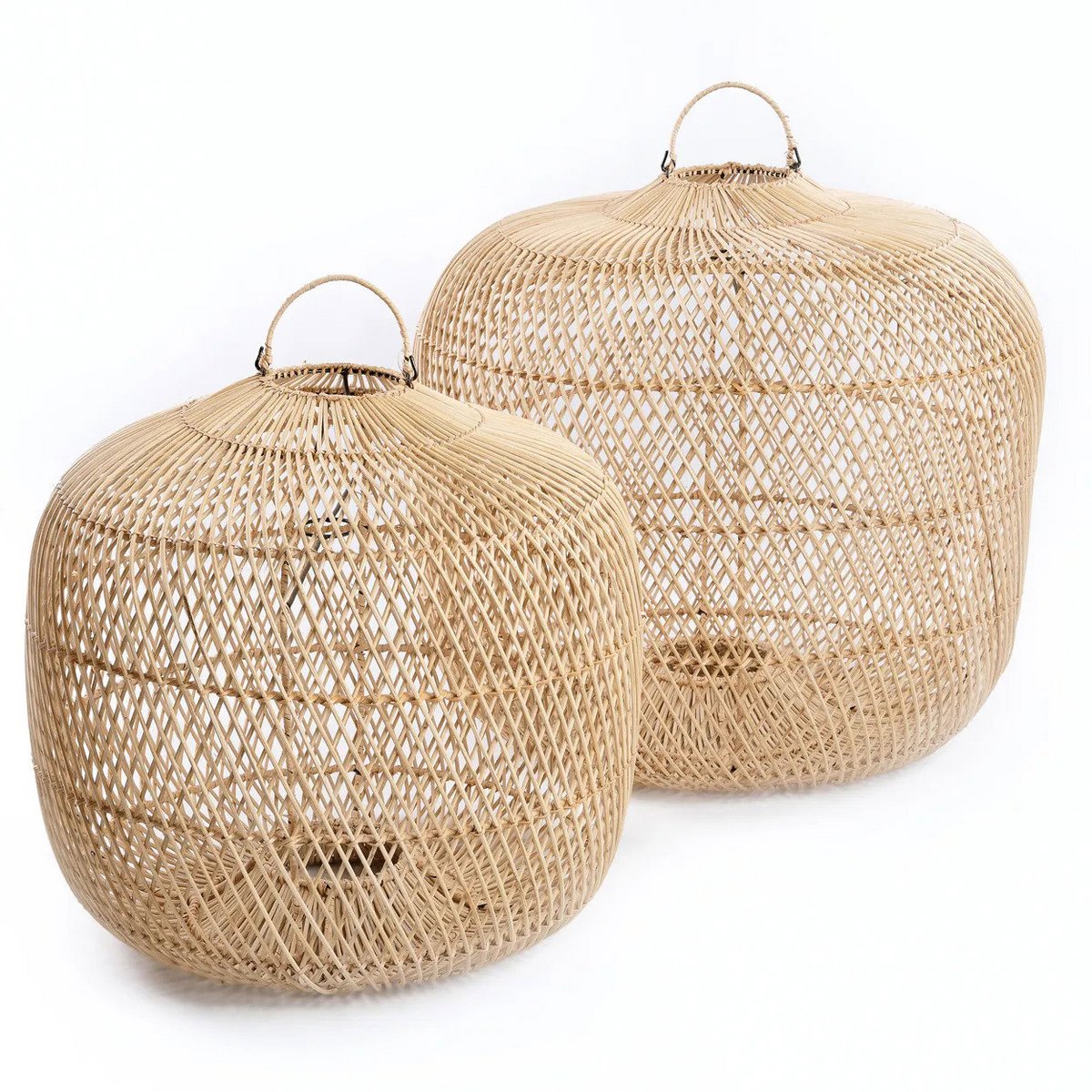 Suspension en rotin Batu Bolong – Naturel – L | Bazar Bizar