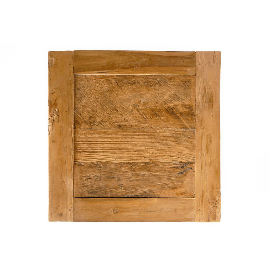Table d’appoint en teck récupéré – Naturel | Bazar Bizar