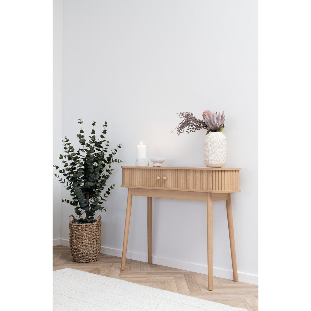 Console Nikko - MDF & Pin Naturel, 100x30x80,5 cm