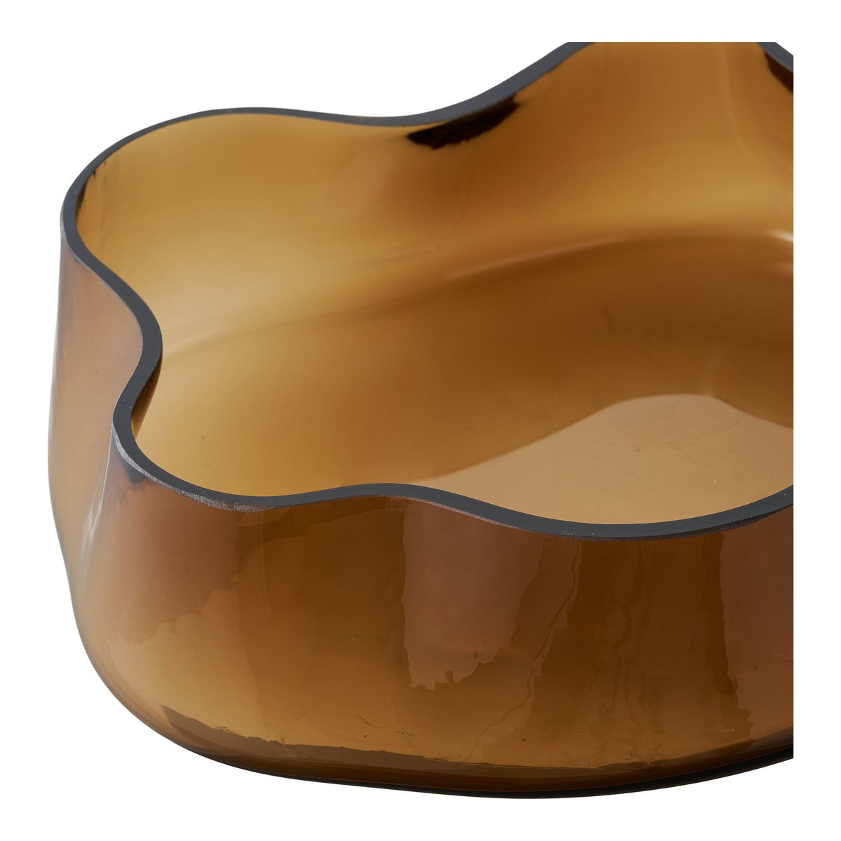 Plateau en verre – Brun fumé