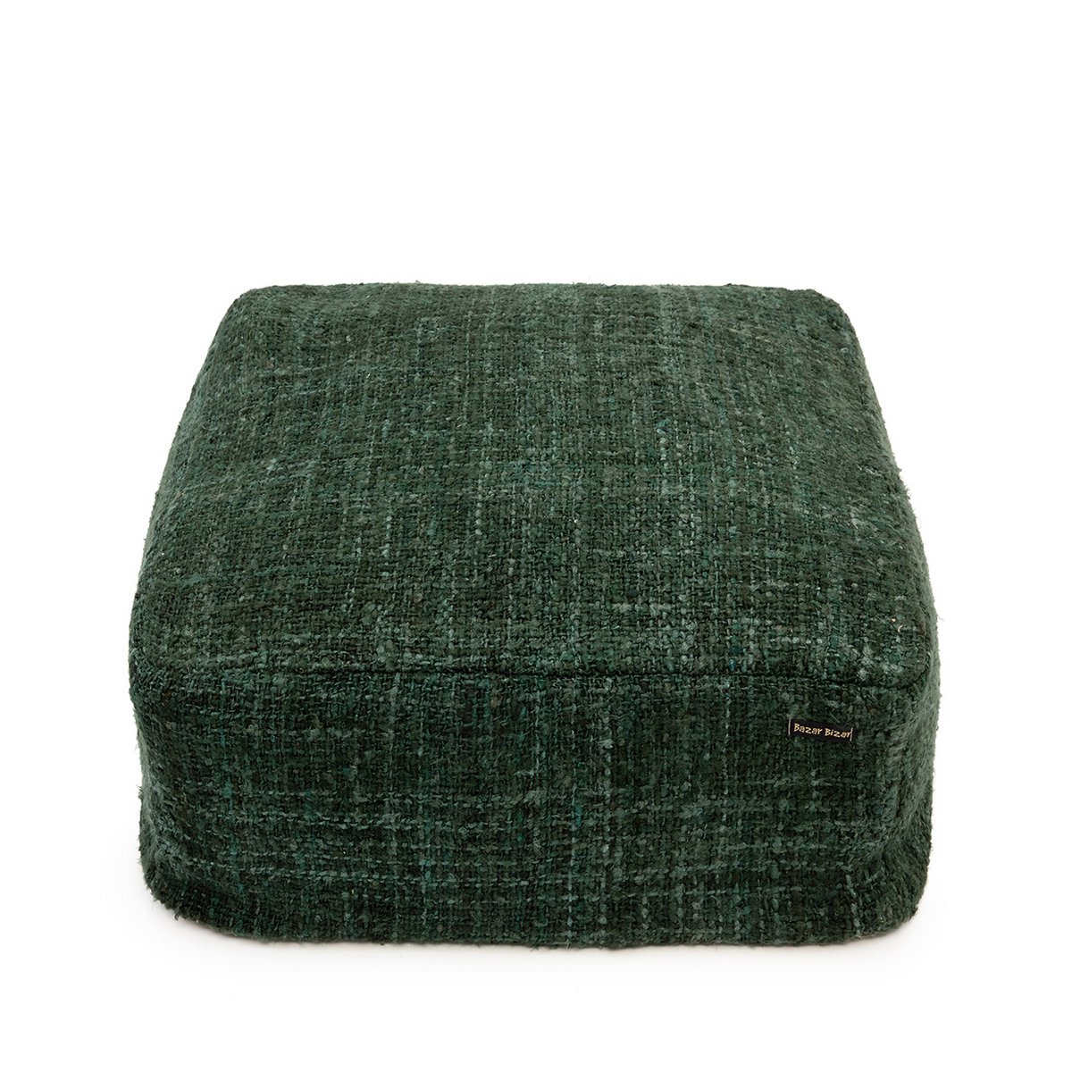 Pouf en coton Oh My Gee – Vert Forêt | Bazar Bizar