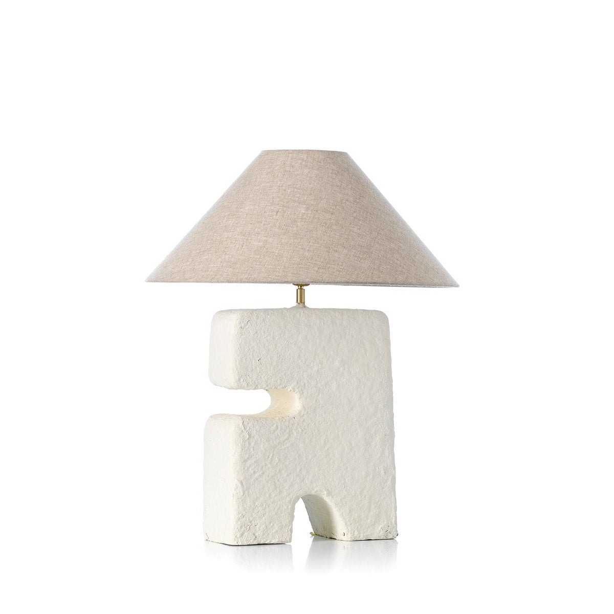 Lampe de table L’Objet blanche L en papier mâché – 55 cm
