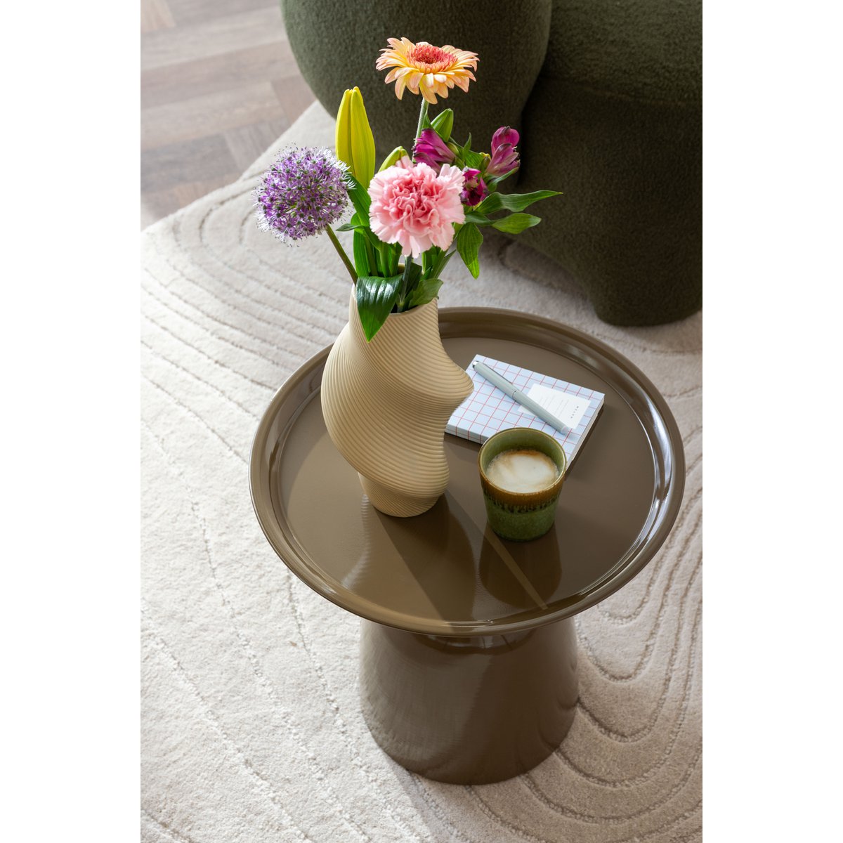 Table d'Appoint Paris Marron Chocolat