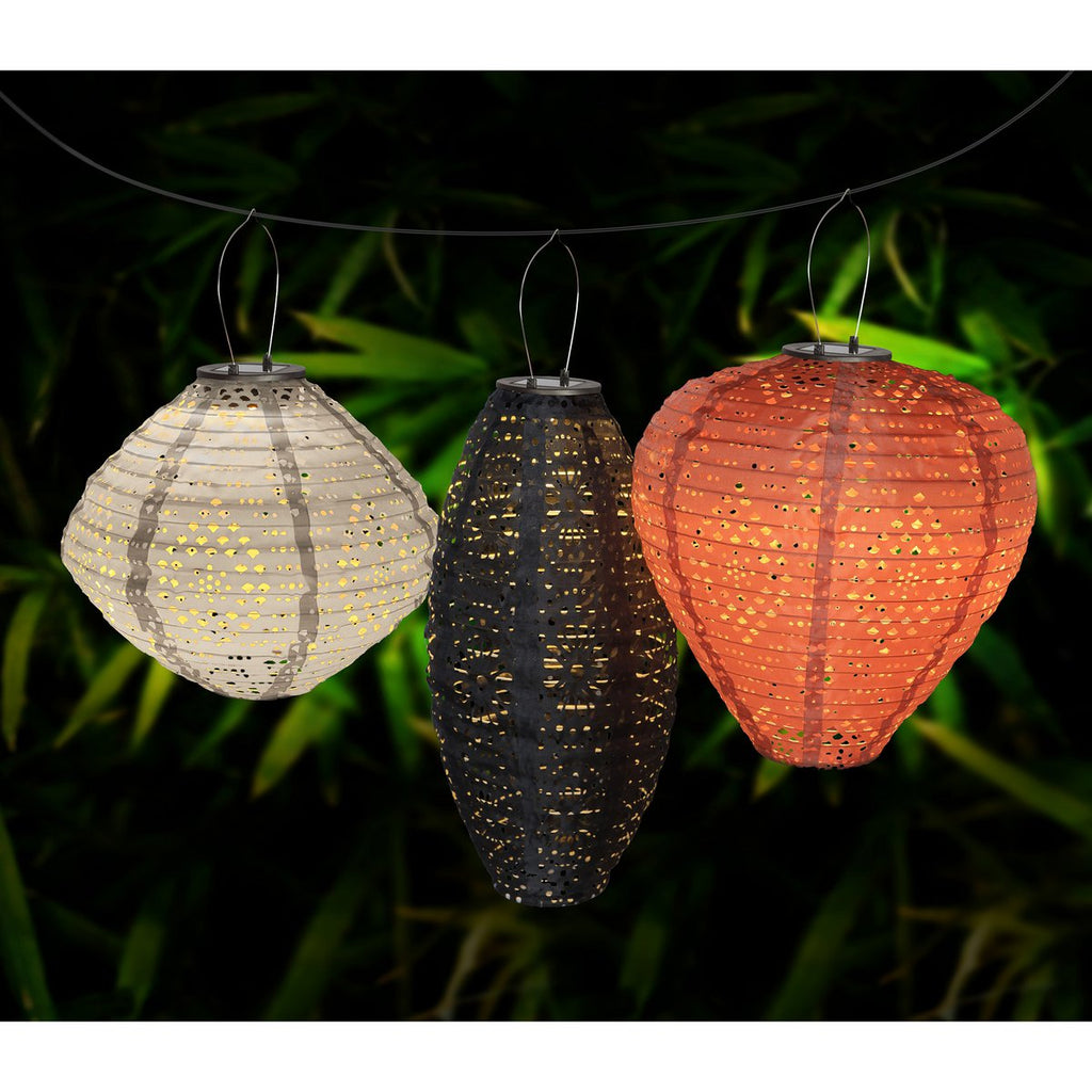 Lanterne solaire LED Foxdale – Gris, IP44, 20x20x40 cm