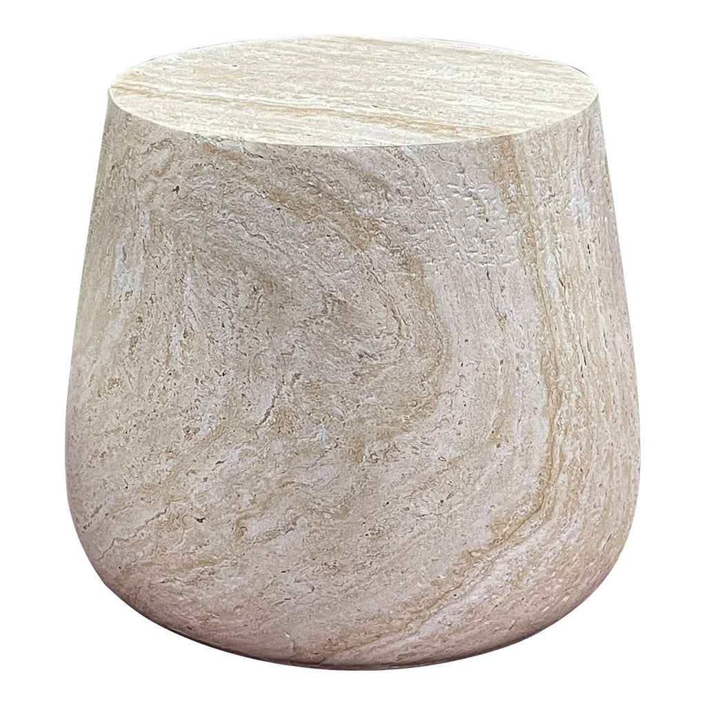 Table d'Appoint Bonn - Naturel, Fiberclay, ø47,5x41 cm