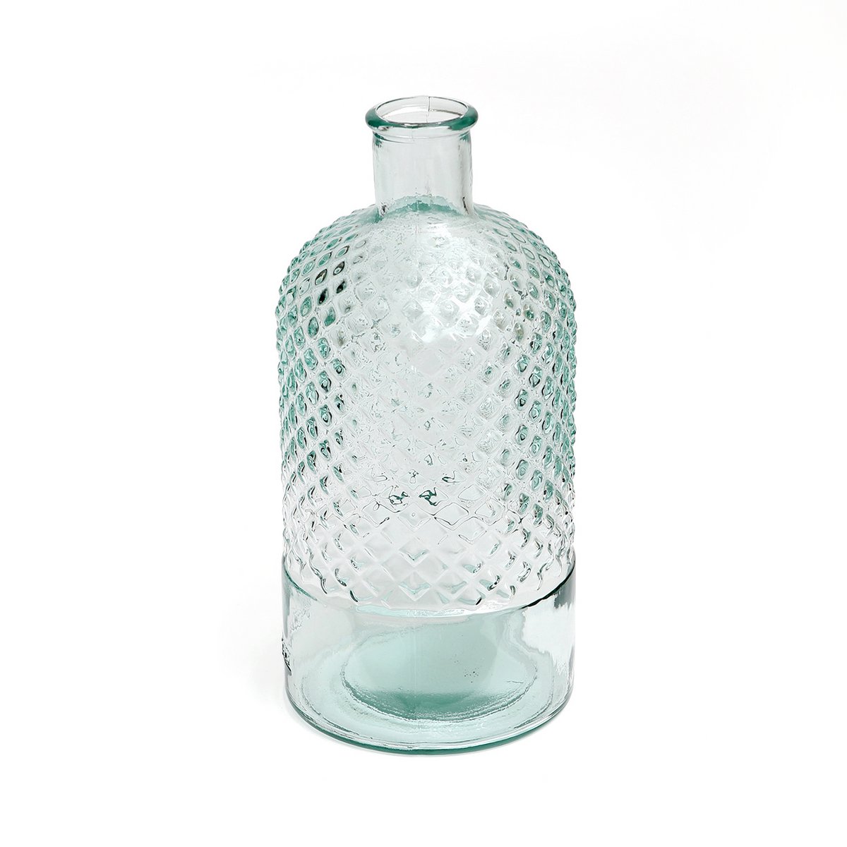 Bouteille Zuanshí en verre bleu 28 cm