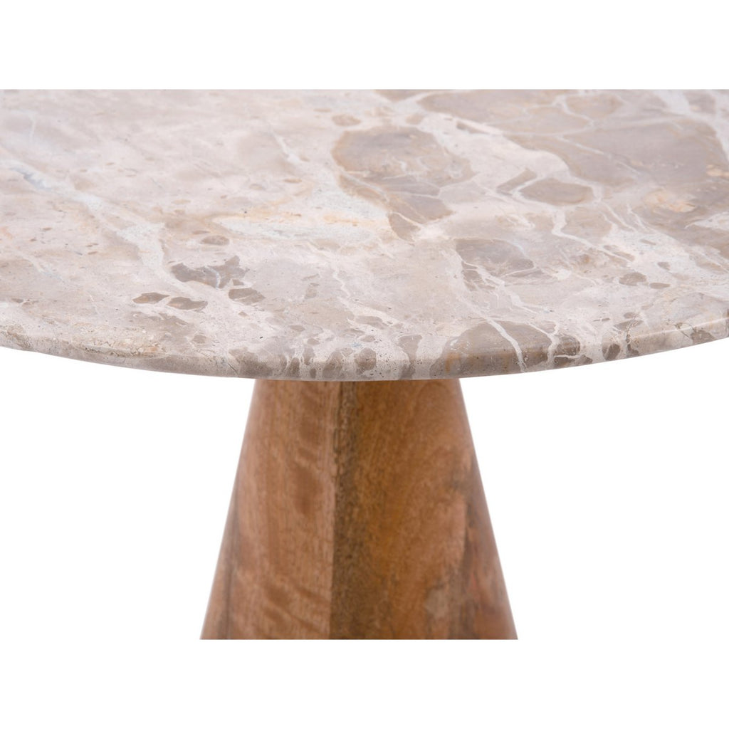 Table d'Appoint Force Marbre et Manguier