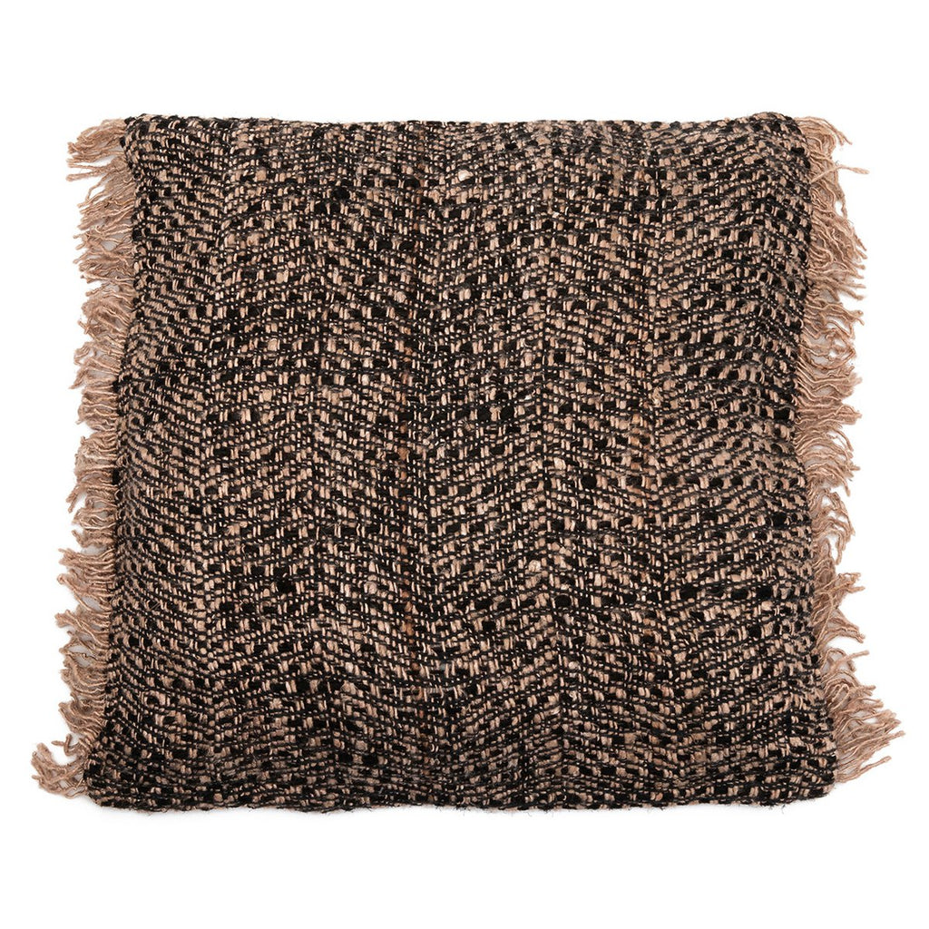 Housse de coussin en coton Oh My Gee – Cuivre Noir – 60×60cm | Bazar Bizar