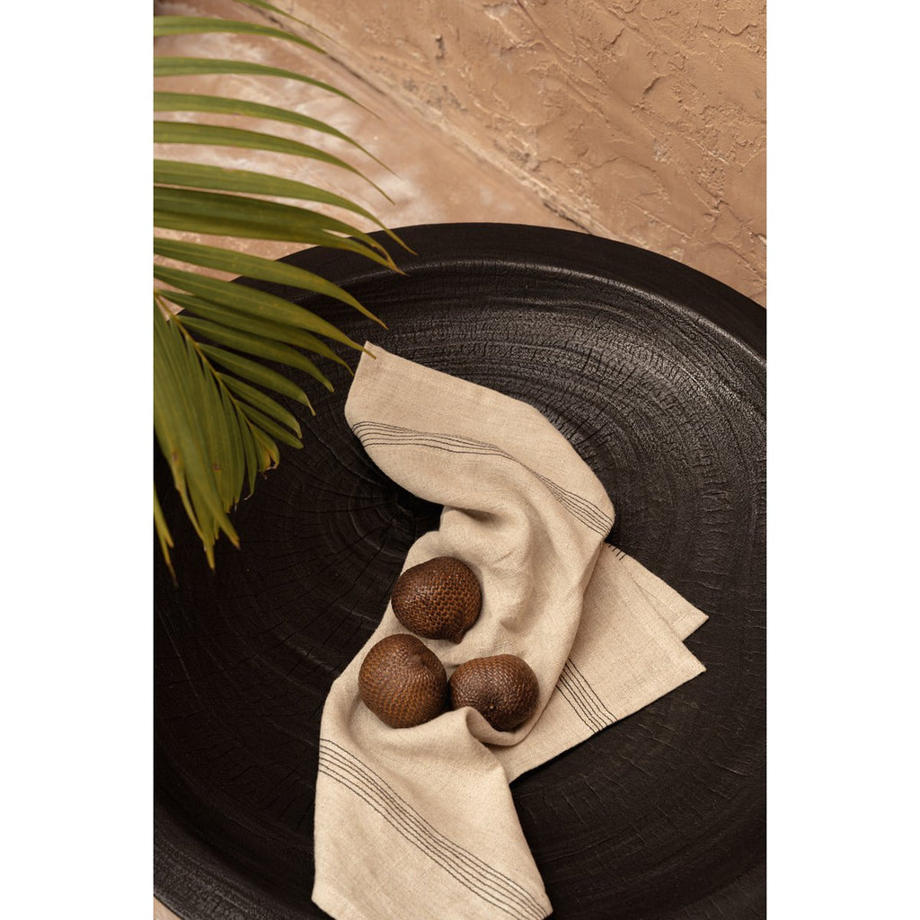 Bol décoratif en bois massif Bowlzilla – Noir – XL | Bazar Bizar