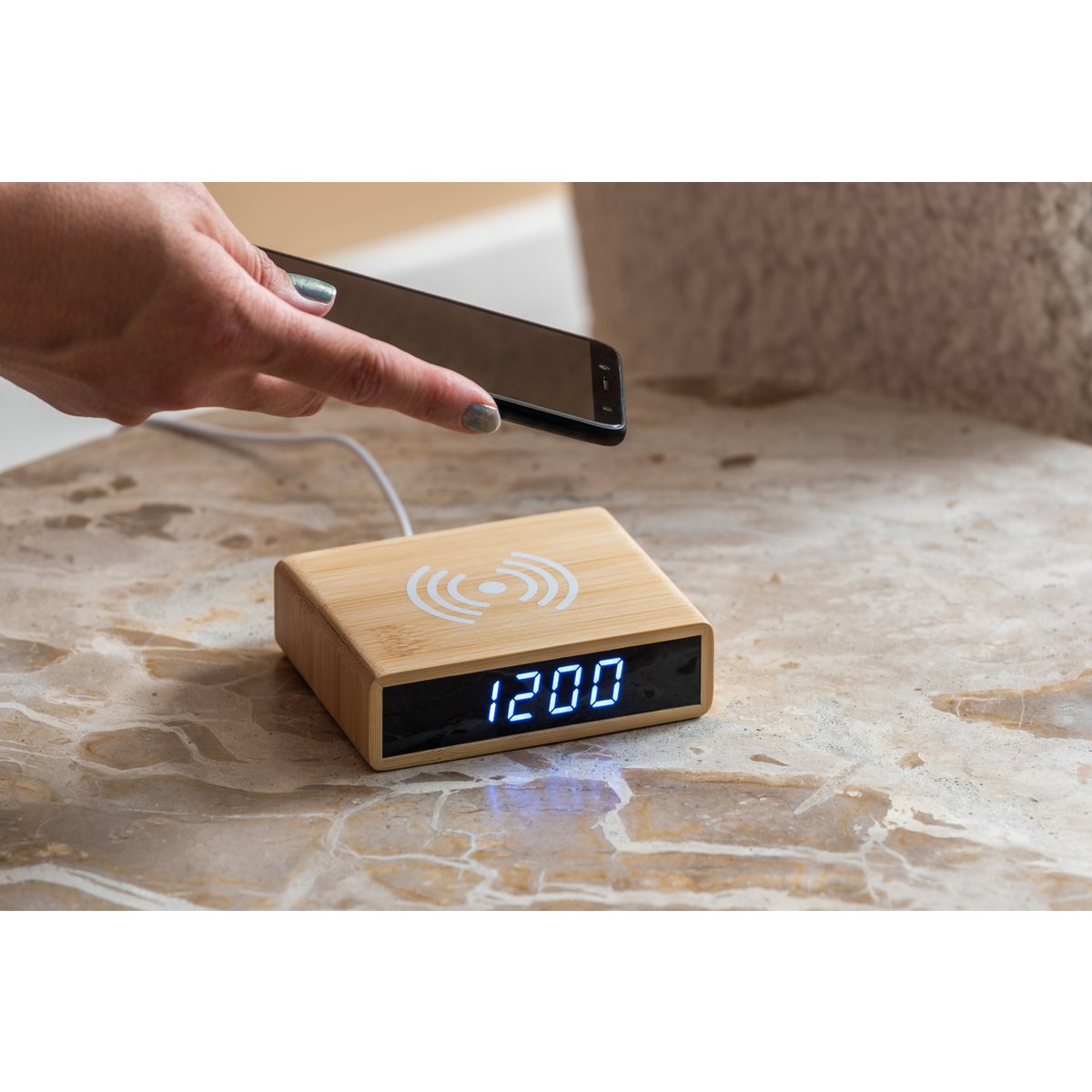 Table d'Appoint Force Marbre et Manguier