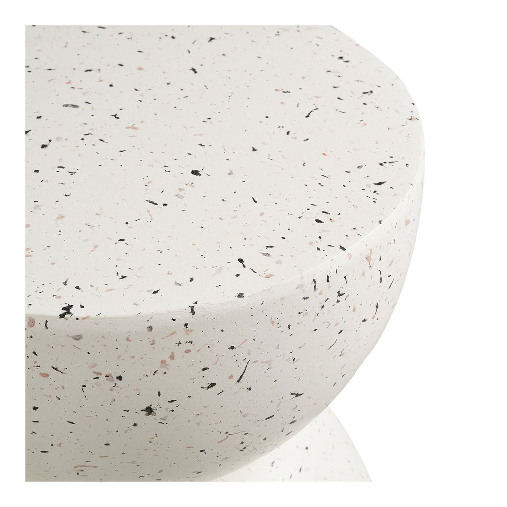 Table d'Appoint Bonita - Fiberclay Aspect Terrazzo, Ø40x45 cm