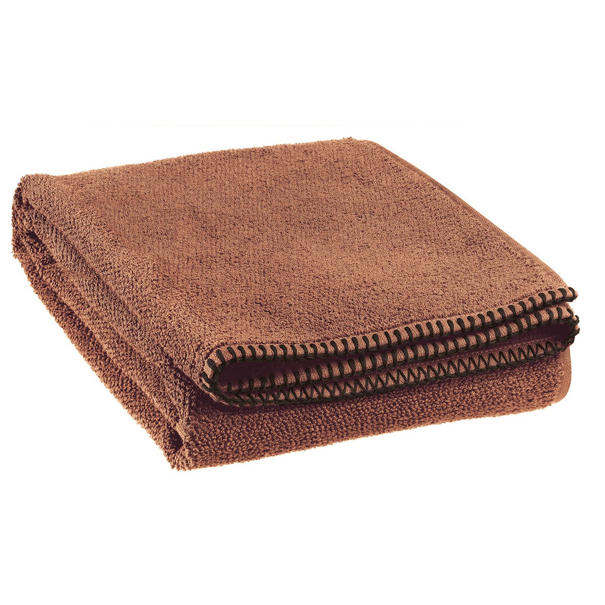 Drap de douche Bora Cacao en coton 70 × 130 cm