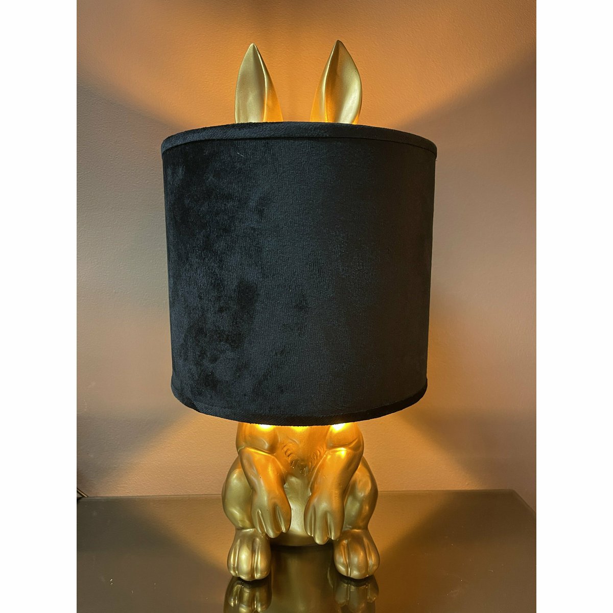 Lampe à poser Lucky Bunny Or