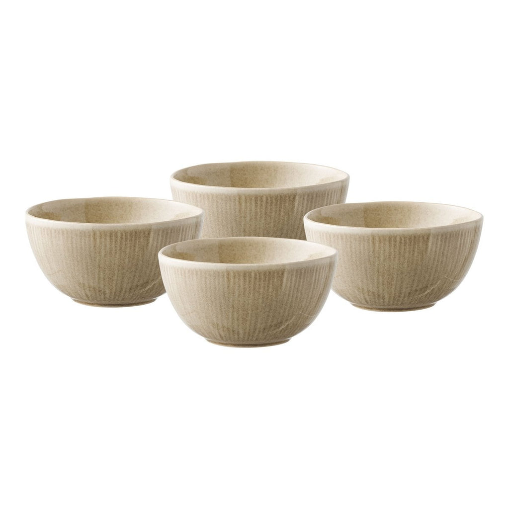 Bol Viola, céramique, beige, ø14,5x7 cm, lot de 4