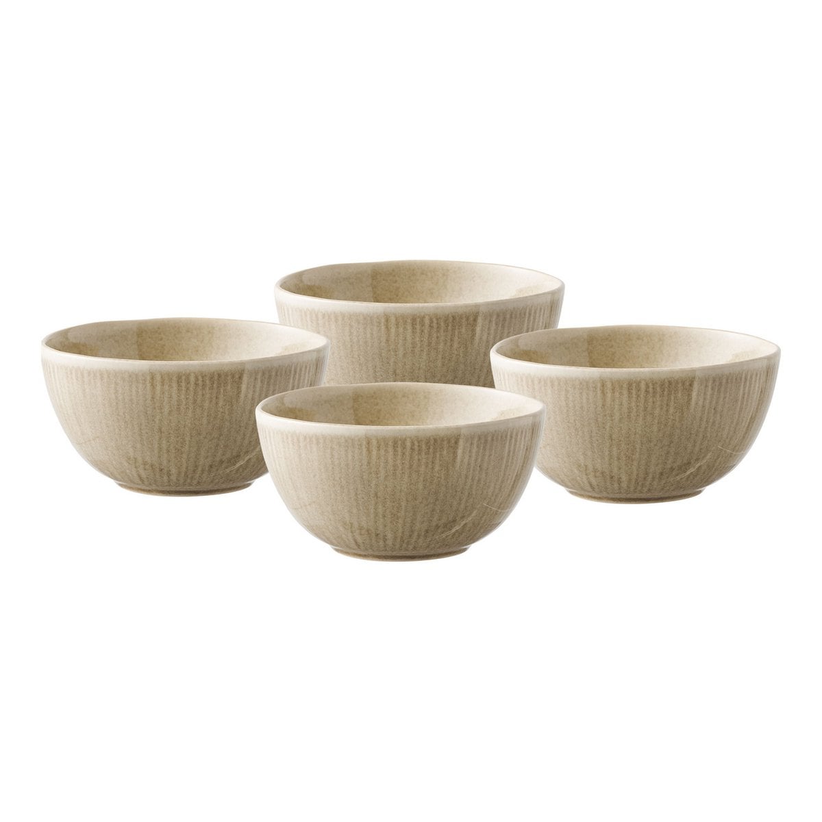 Bol Viola, céramique, beige, ø14,5x7 cm, lot de 4