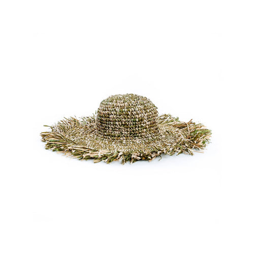Chapeau d’été en raphia The Party Hat – Vert Jungle | Bazar Bizar