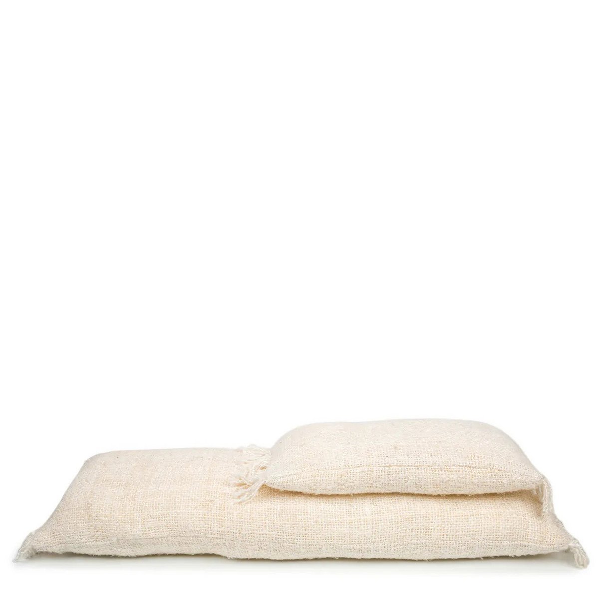 Housse de coussin traversin en coton Oh My Gee – Crème – 35×100cm | Bazar Bizar