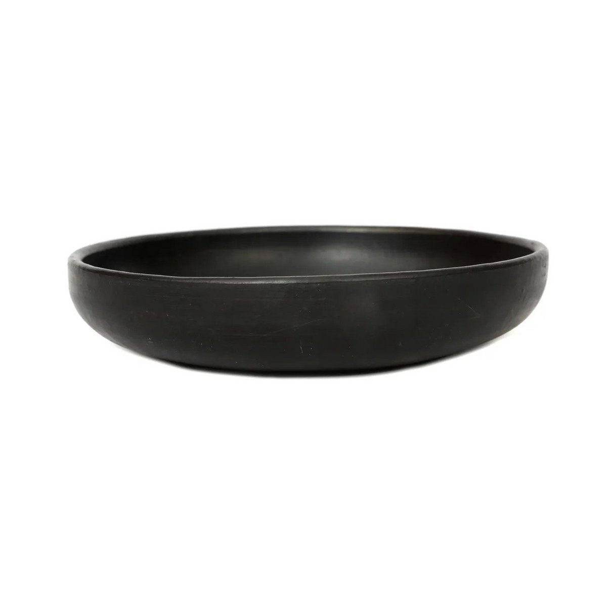 Assiette creuse en terre cuite Brûlée – Noir – M | Bazar Bizar