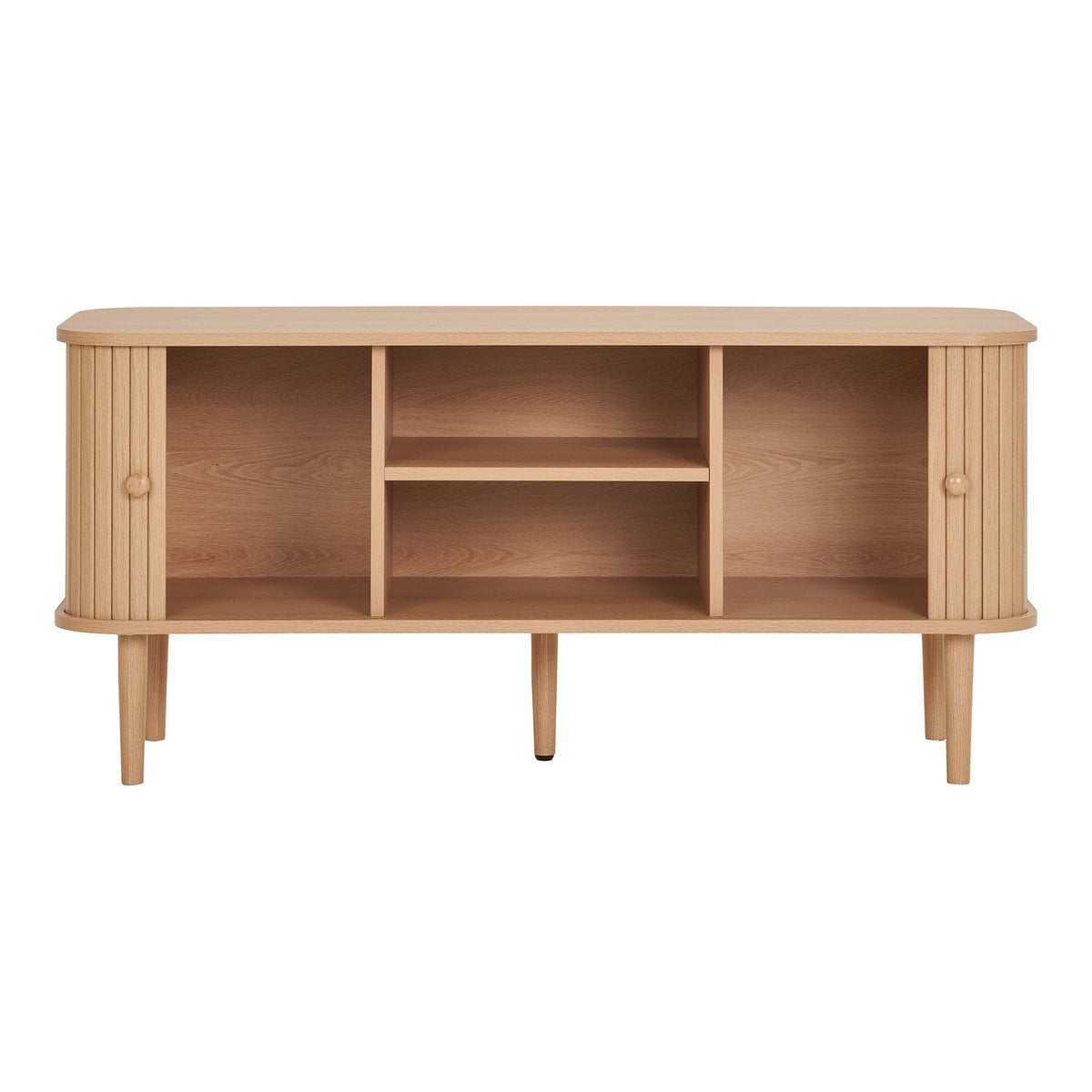 Banc TV Nikko - MDF & Pin Naturel, 113x40x51,5 cm