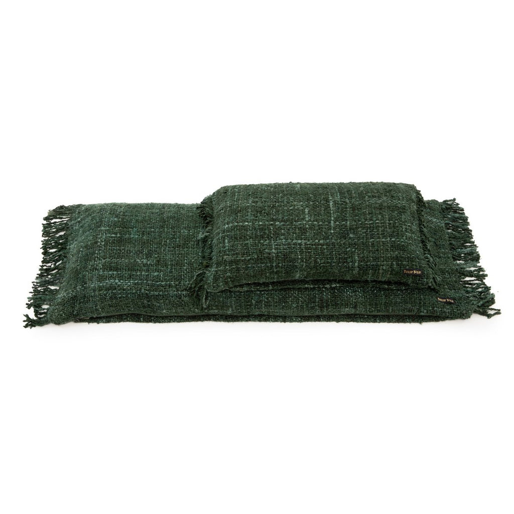 Housse de coussin Oh My Gee vert forêt 35 × 100 cm
