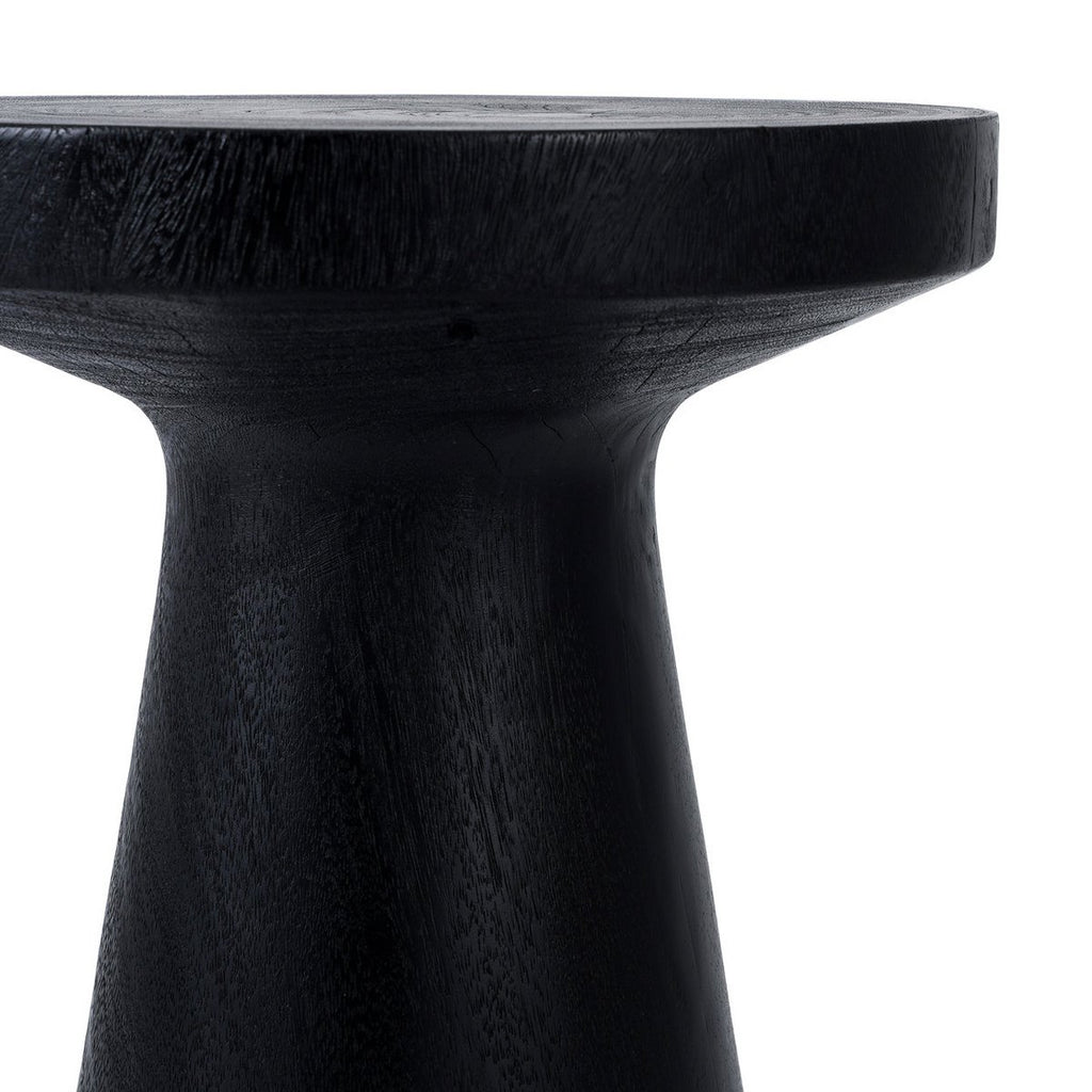 Table d’appoint en bois de suar Fidji – Noir | Bazar Bizar