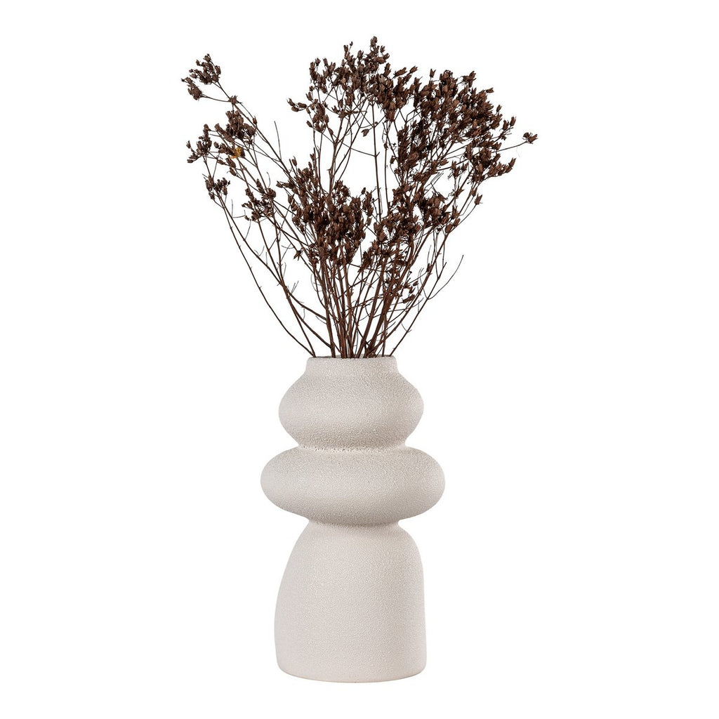 Vase - Beige, Grès, Ø14,5x26,5 cm