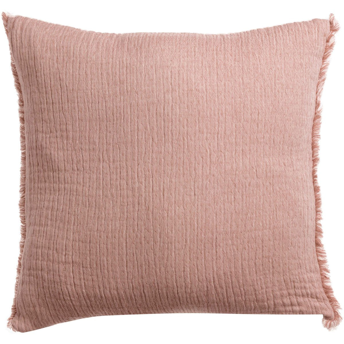 Emilio - Terracotta - Coussin gaze recyclée 45 x 45 cm
