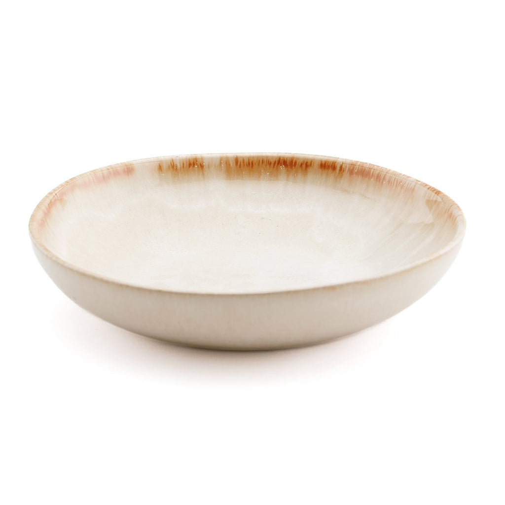 Coupelle en grès Cascais – Blanc & Or | Bazar Bizar