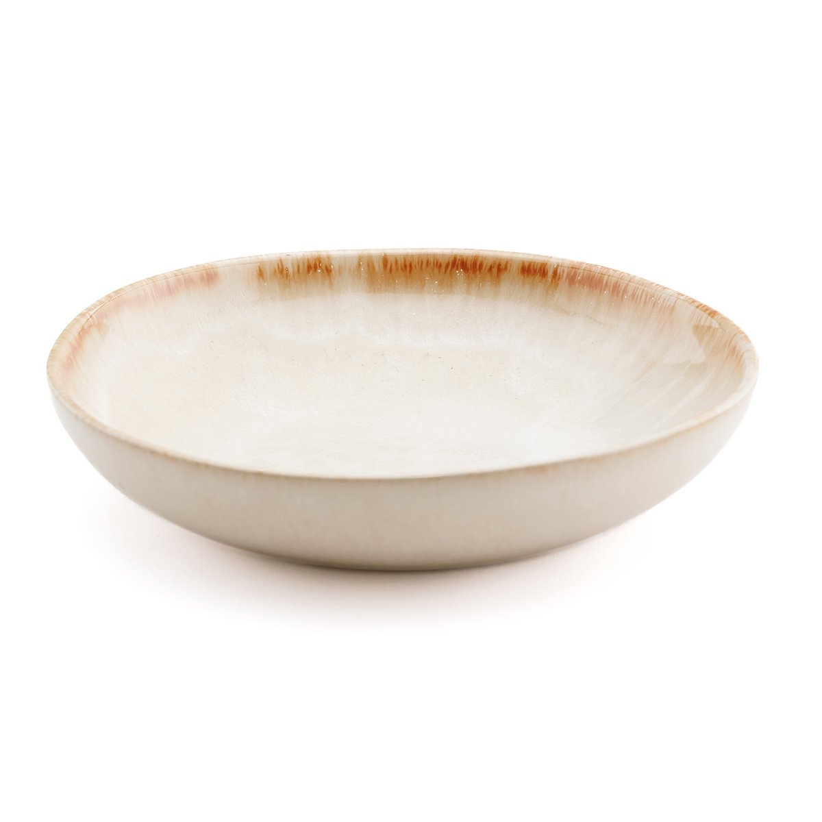 Coupelle en grès Cascais – Blanc & Or | Bazar Bizar