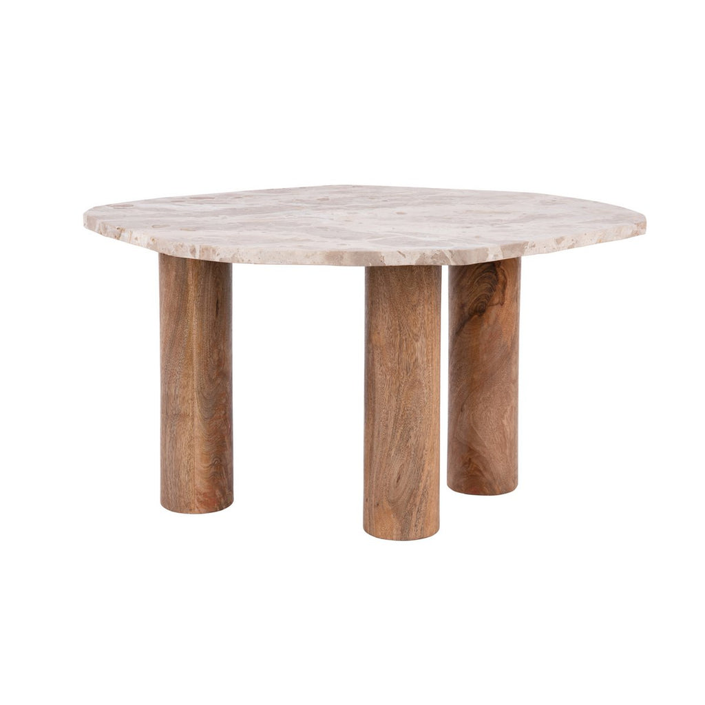 Table Basse Organic Marbre Marron