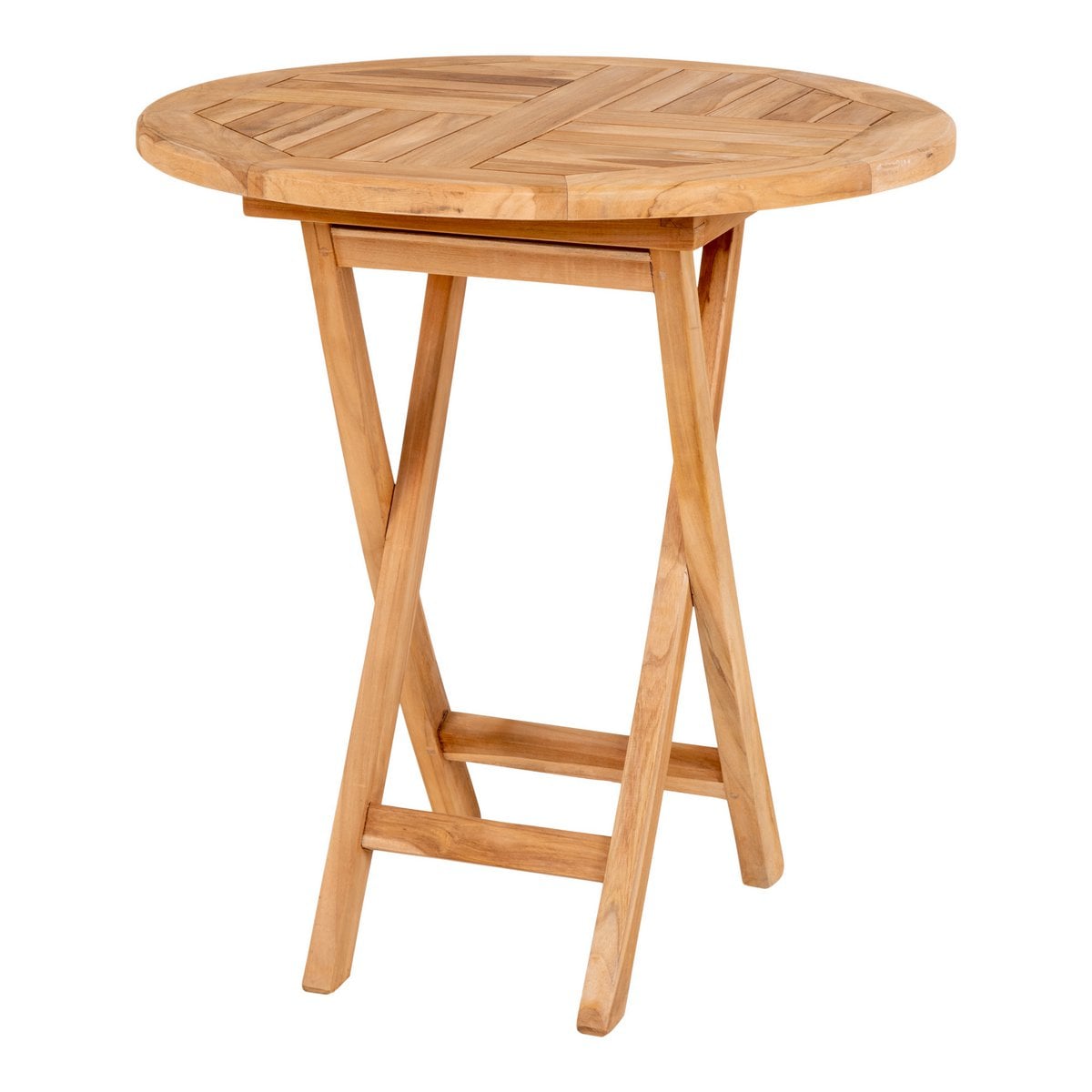 Table d'Appoint Oviedo - Naturel, Teck, Ø70x75 cm