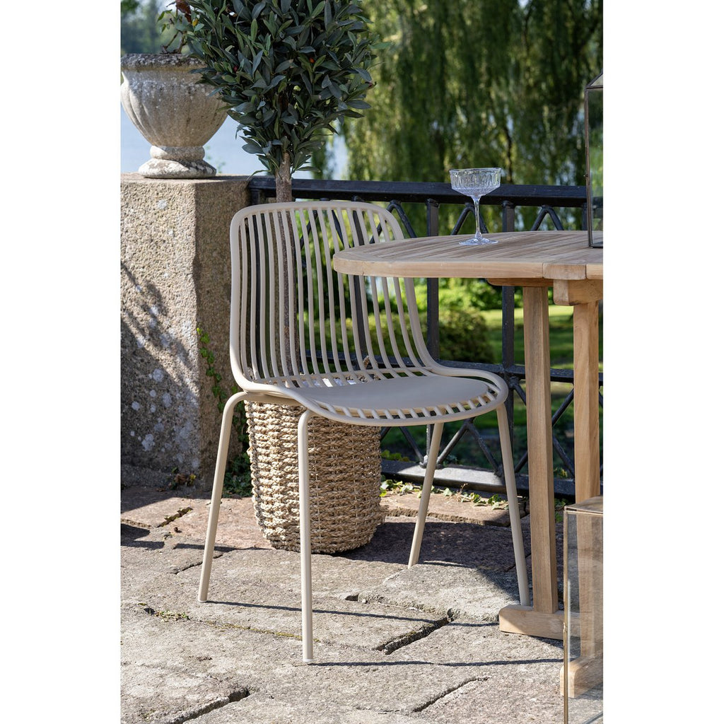 Chaise de jardin Branson – PP sable empilable (lot de 4)