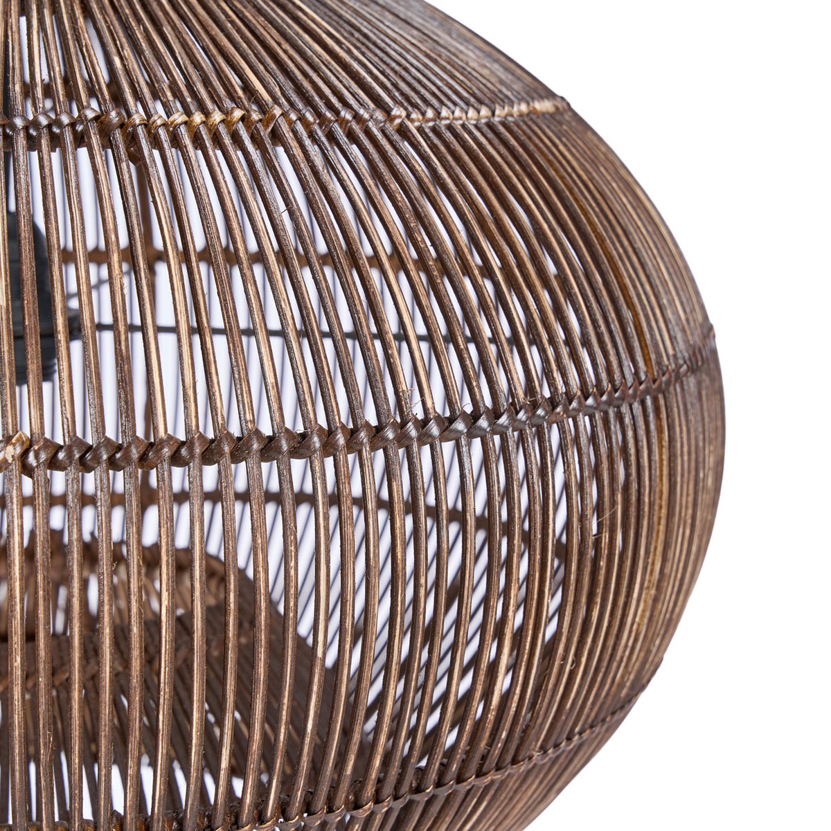 Suspension en bambou Desert Gourd – Noyer Foncé – S | Bazar Bizar