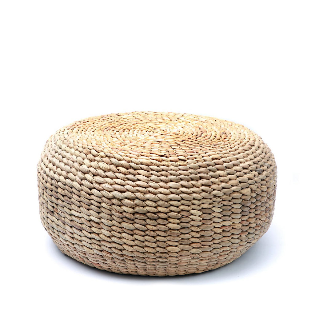 Pouf en jacinthe d’eau – Naturel – M | Bazar Bizar