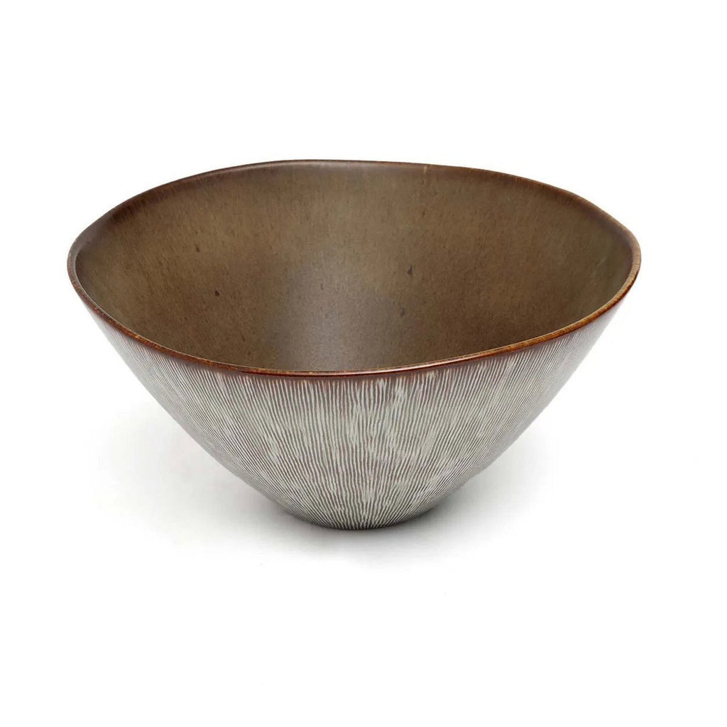Bol de service en grès Peniche – Blanc Gris – ×26,5cm | Bazar Bizar