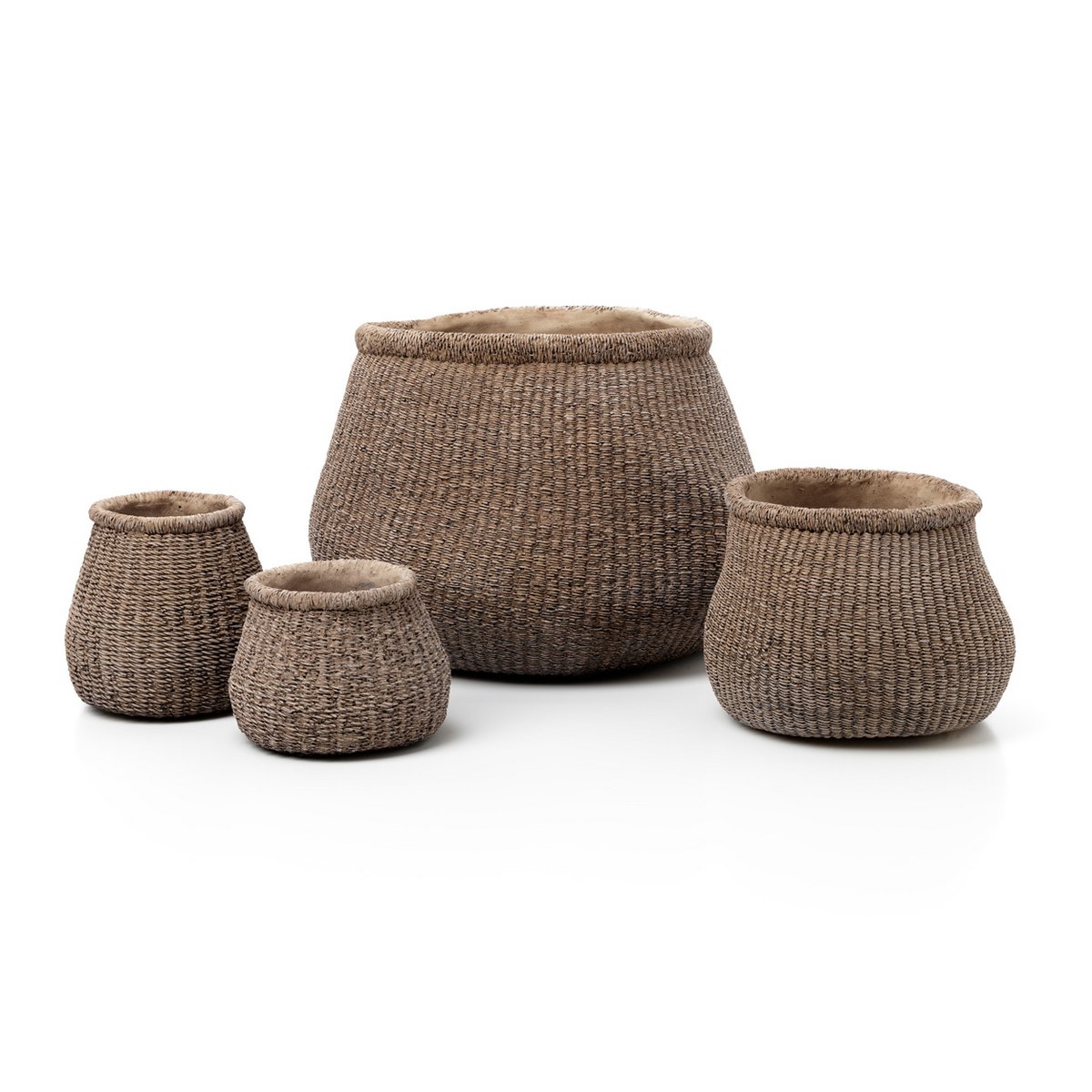 Jardinière Faux-Puff - Marron - L