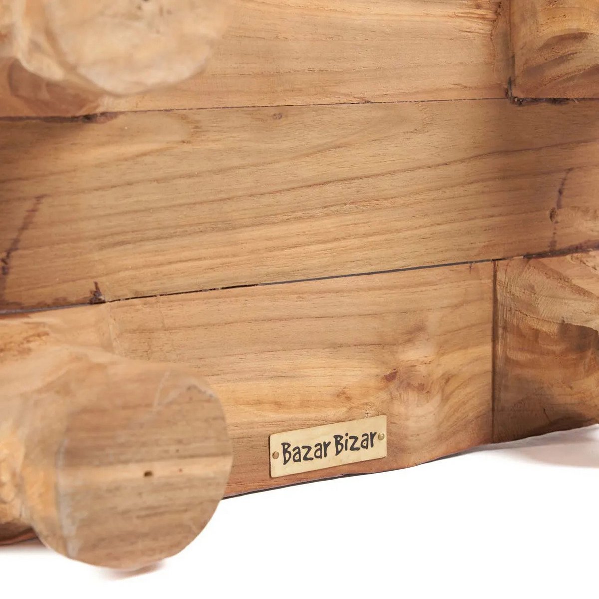 Plateau en bois de teck Delish – Naturel – 30×20cm | Bazar Bizar