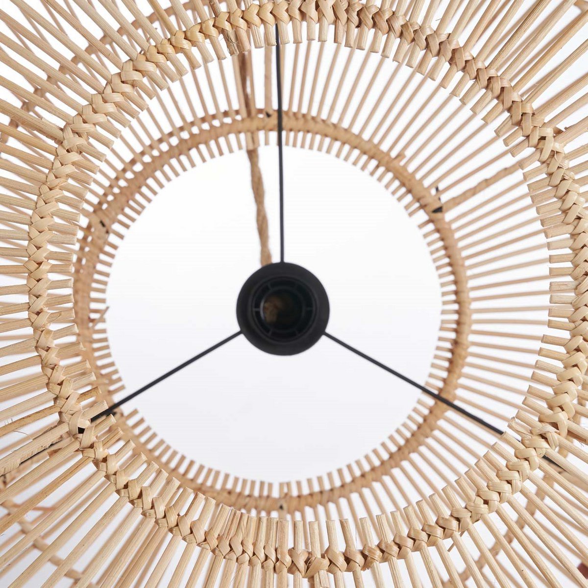 Suspension en rotin Arun – Naturel – L | Bazar Bizar