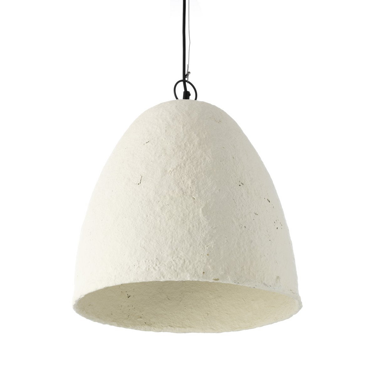 Suspension en papier mâché Savana – Blanc – L | Bazar Bizar