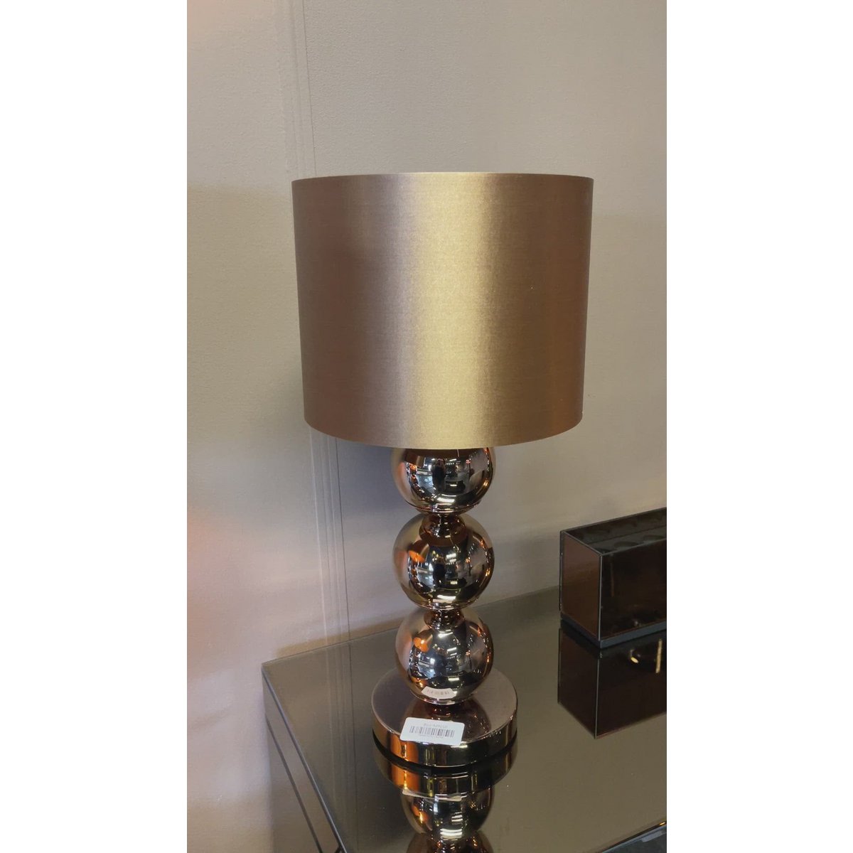 Lampe à poser Mini Bulb Sépia – Socle en marbre – H 53 cm