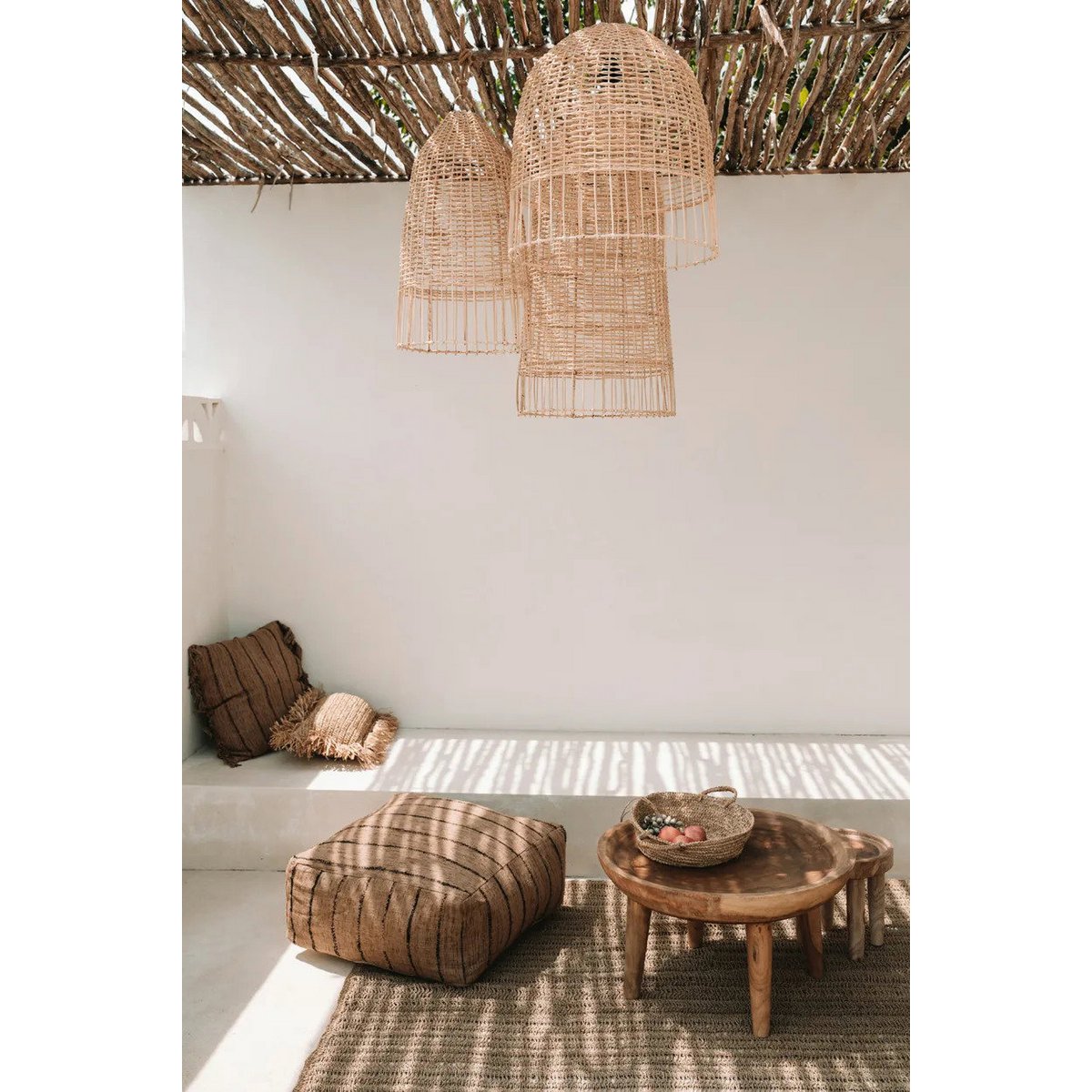 Suspension en rotin Elbe – Naturel – M | Bazar Bizar