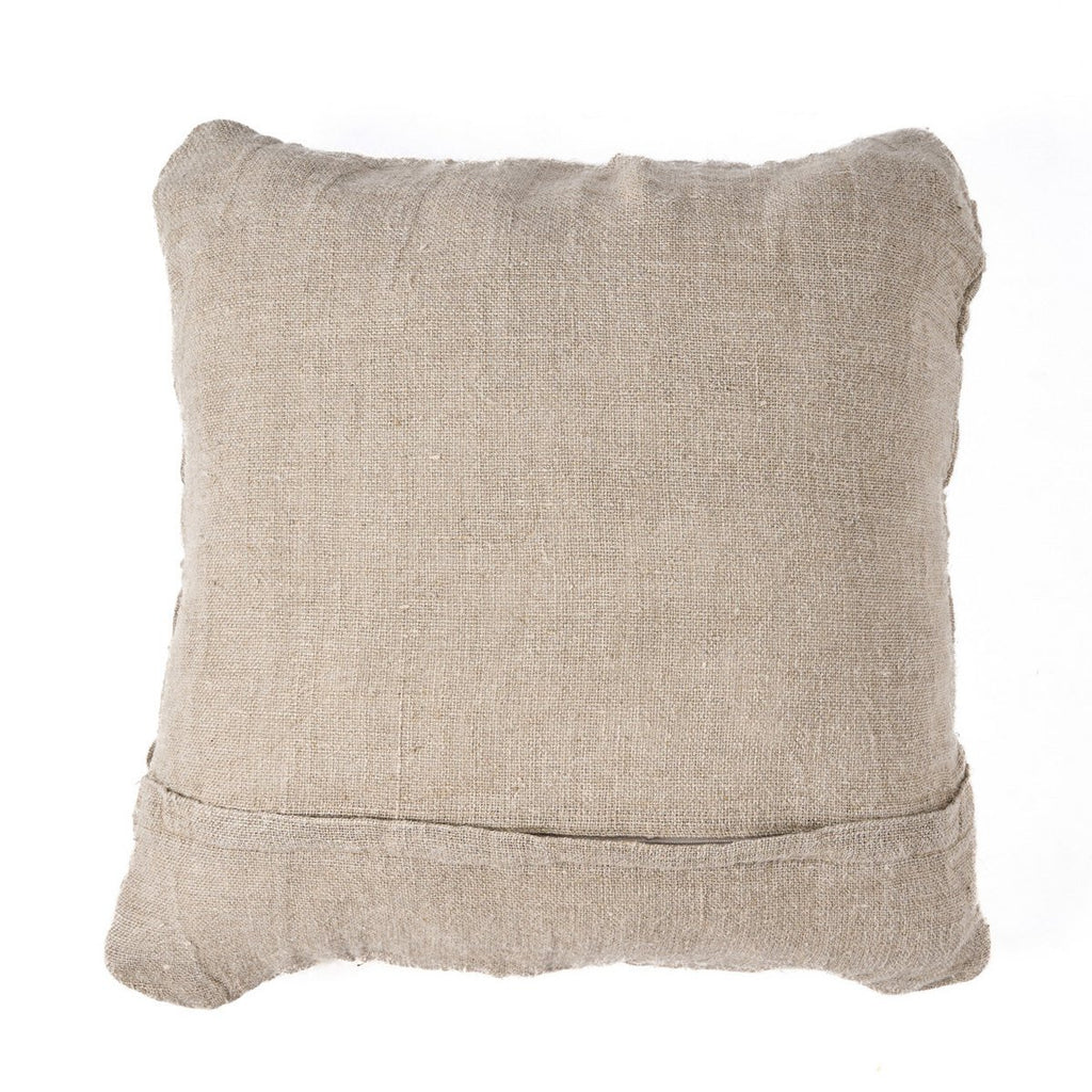 Housse de coussin en lin Crosier – Naturel – 50×50cm | Bazar Bizar