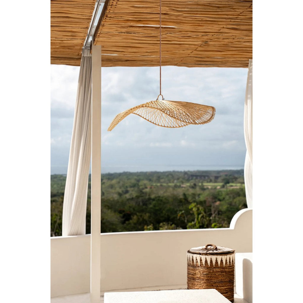 Suspension en rotin Chapeau – Naturel – L | Bazar Bizar