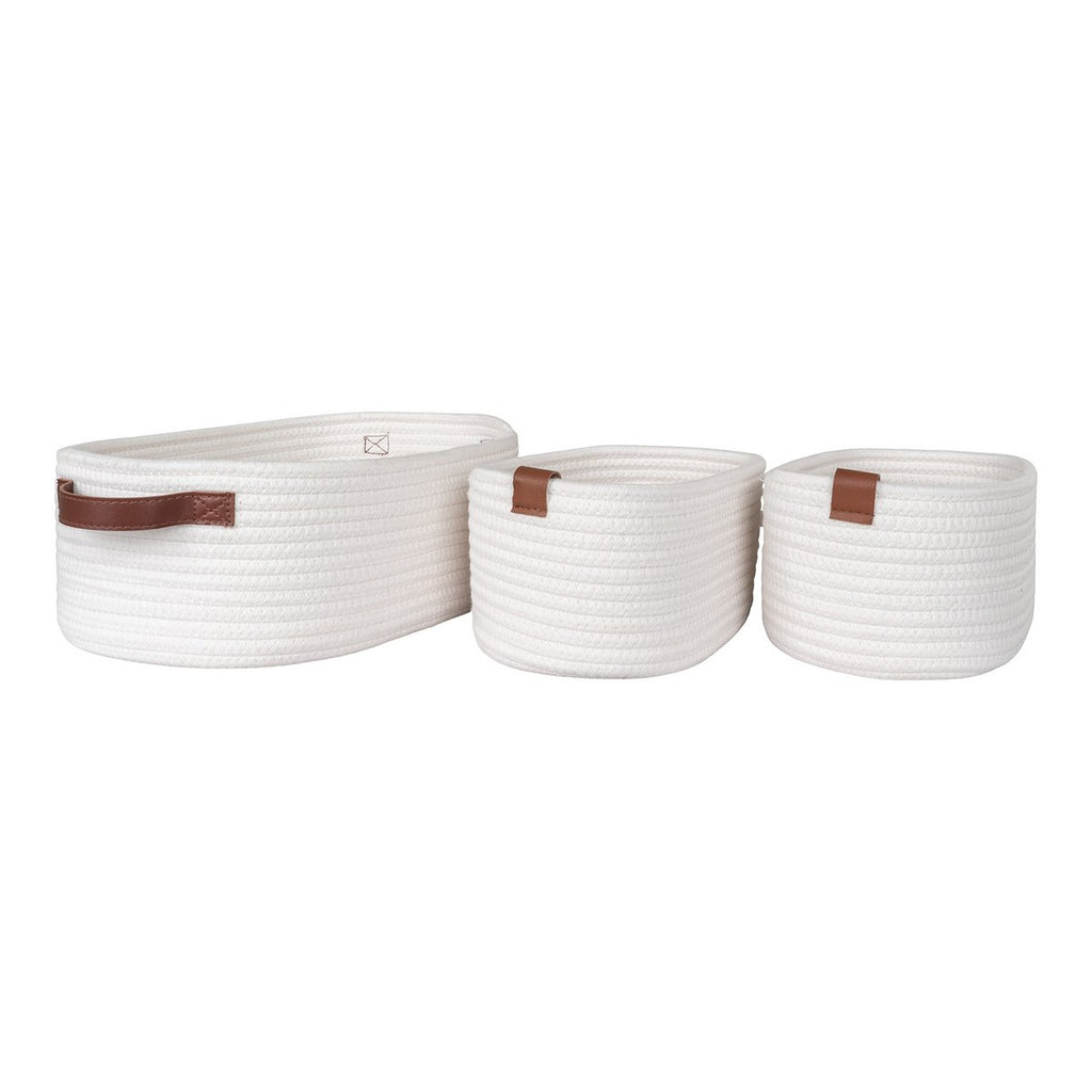 Paniers Jarana - Blanc, lot de 3