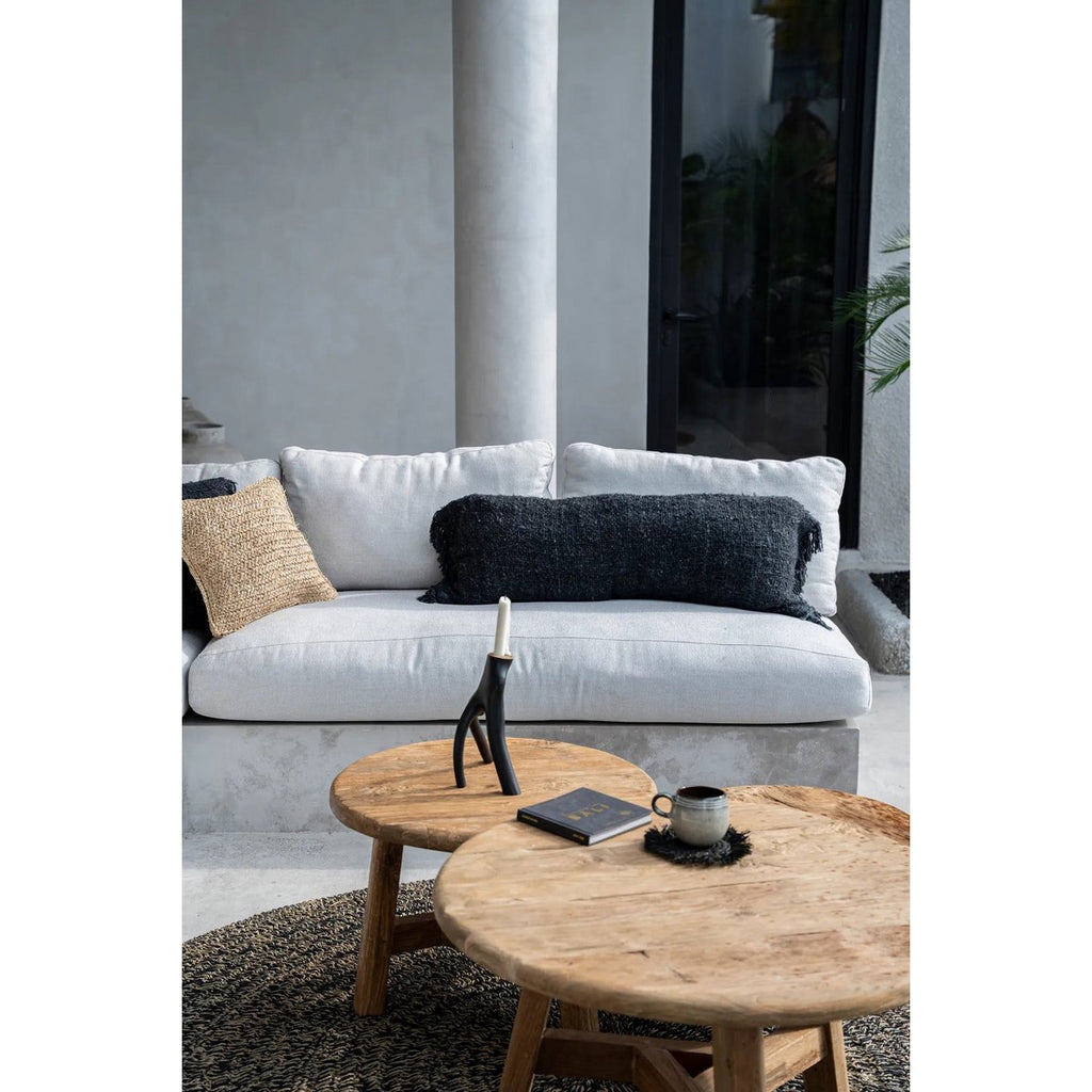 Housse de coussin longue Oh My Gee – Noir Marine – 35×100cm | Bazar Bizar