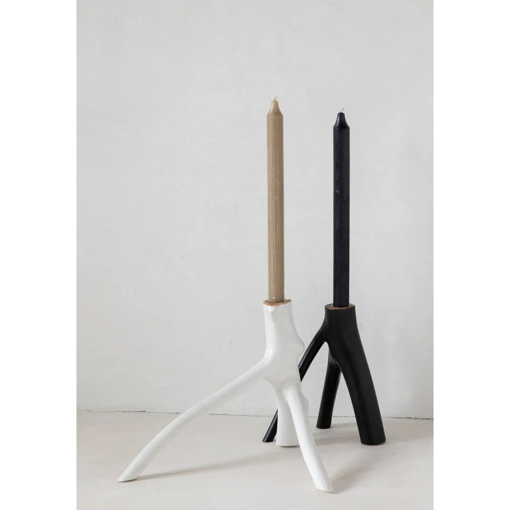 Bougeoir The Triple Twig - Blanc